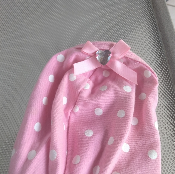 Smoochie pooch pink with white dots dog dress - Picture 5 of 5